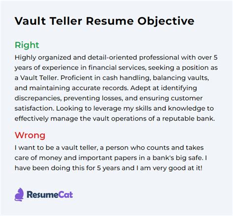 Professional Vault Teller Resume Examples .